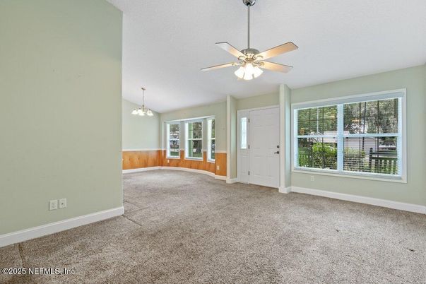 Chandelier, Empty room, Interior