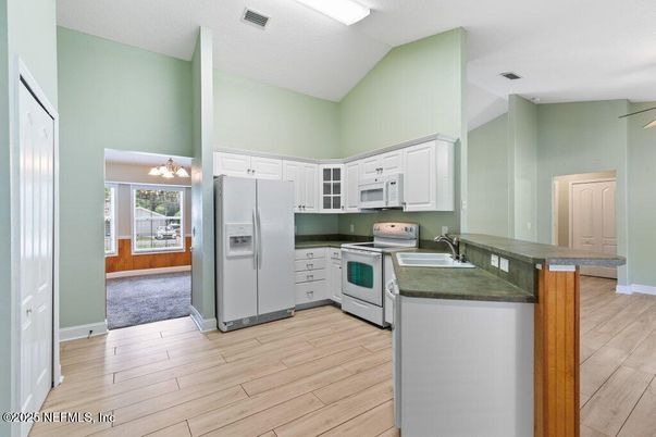 Interior, Kitchen, Wood Texture Flooring