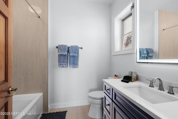 Bathroom, Interior, Wood Texture Flooring