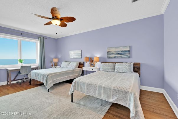 Bedroom, Interior, Water, Wood Texture Flooring