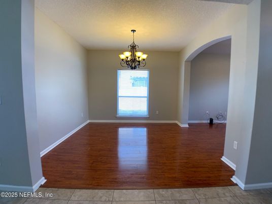 Chandelier, Empty room, Interior, Wood Texture Flooring