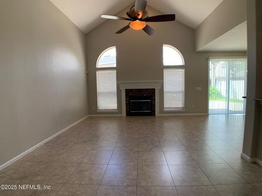 Empty room, Fireplace, Interior