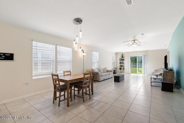 Dining room, Interior, Living room, Pendant Lights