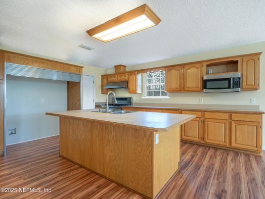 Interior, Kitchen, Wood Texture Flooring
