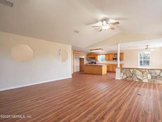Empty room, Interior, Kitchen, Wood Texture Flooring
