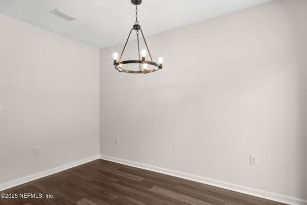Empty room, Interior, Pendant Lights, Wood Texture Flooring