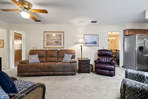 Chandelier, Interior, Kitchen, Living room, Stainless Steel Appliances