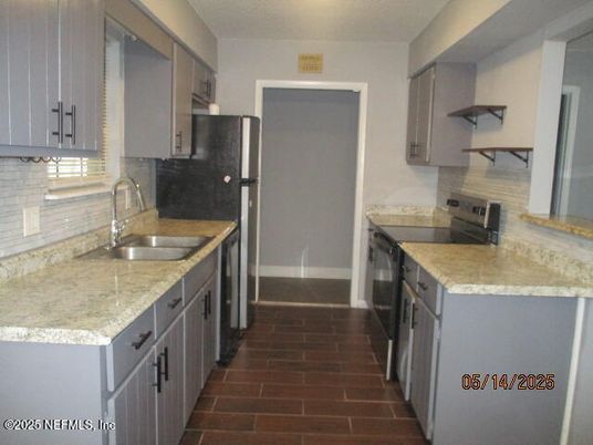Interior, Kitchen, Wood Texture Flooring