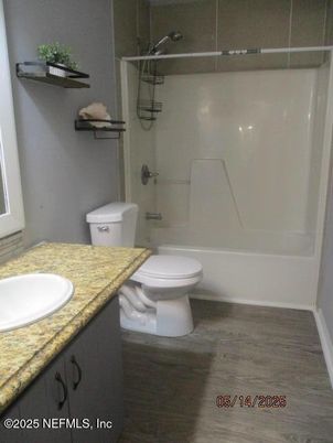 Bathroom, Interior, Wood Texture Flooring
