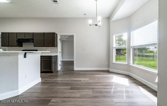 Interior, Kitchen, Pendant Lights, Wood Texture Flooring