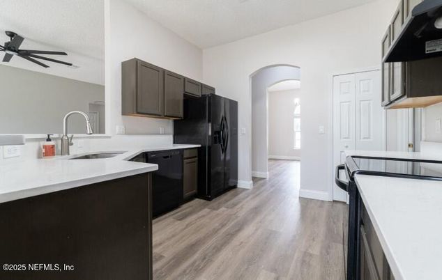 Interior, Kitchen, Wood Texture Flooring