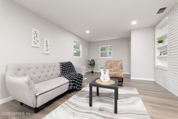 Interior, Recessed Lighting, Wood Texture Flooring