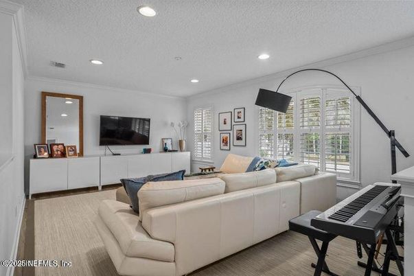 Interior, Living room, Piano, Recessed Lighting