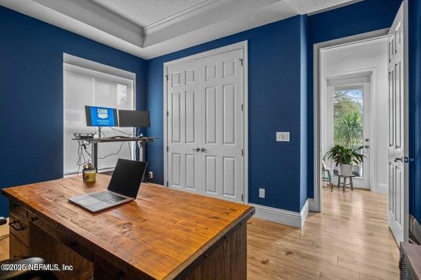 Home Office, Interior, Wood Texture Flooring