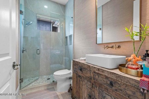 Bathroom, Glass Shower, Interior