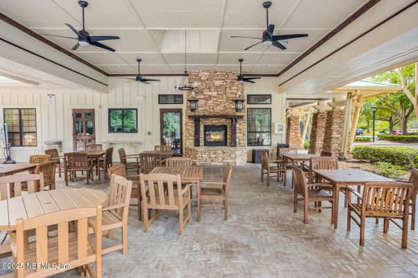 Dining room, Fireplace, Interior, Stone Walls
