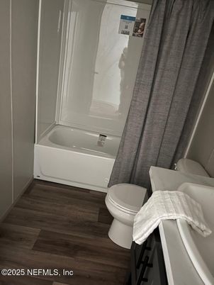 Bathroom, Interior, Wood Texture Flooring