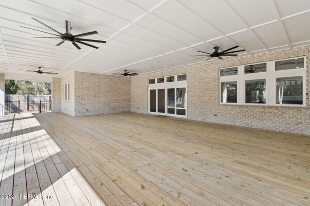 Empty room, Interior, Stone Walls, Wood Texture Flooring