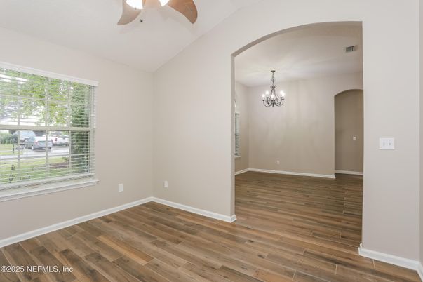 Chandelier, Empty room, Interior, Wood Texture Flooring