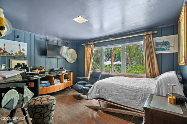 Bedroom, Home Office, Interior, Wood Texture Flooring