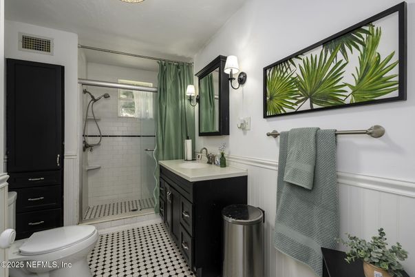 Bathroom, Dual Sink Vanities, Glass Shower, Interior