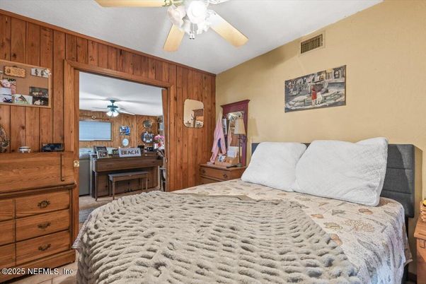 Bedroom, Interior, Wooden Walls