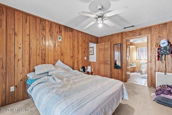 Bedroom, Interior, Wooden Walls