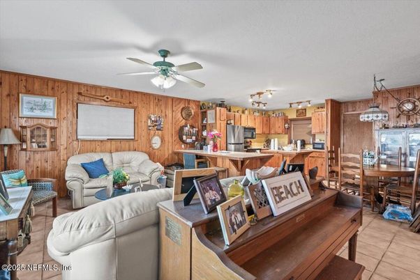Dining room, Interior, Kitchen, Living room, Wooden Walls