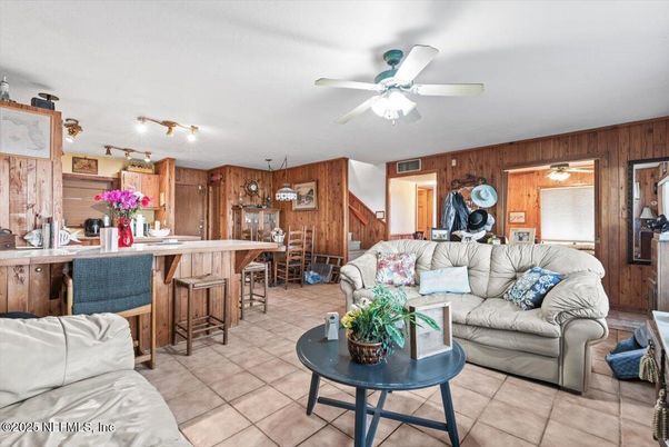 Interior, Kitchen, Living room, Wooden Walls
