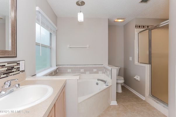 Bathroom, Glass Shower, Interior, Pendant Lights