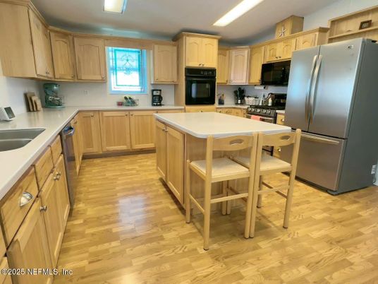 Interior, Kitchen, Wood Texture Flooring