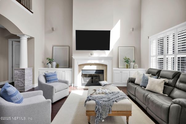 Fireplace, Interior, Living room, Wood Texture Flooring