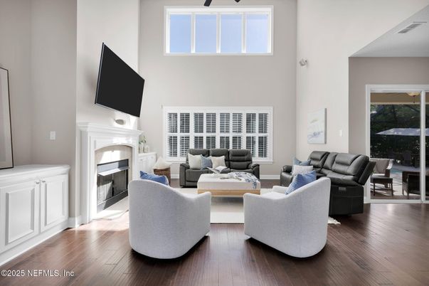 Fireplace, Interior, Living room, Wood Texture Flooring