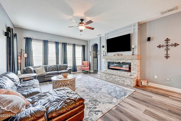 Fireplace, Interior, Living room, Wood Texture Flooring
