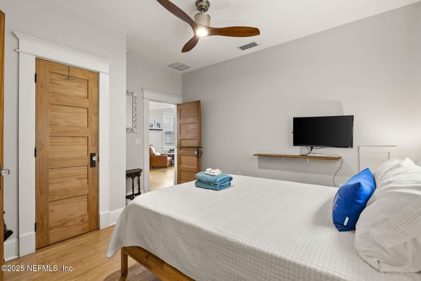 Bedroom, Interior, Wood Texture Flooring