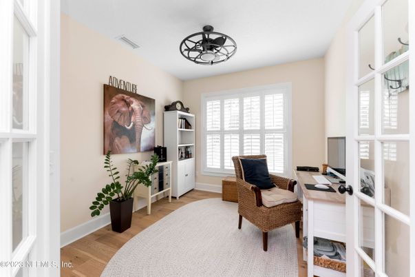 Home Office, Interior, Wood Texture Flooring