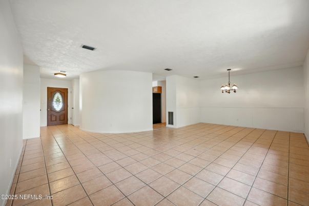 Chandelier, Empty room, Interior