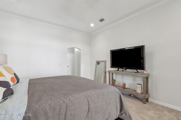 Bedroom, Interior, Recessed Lighting