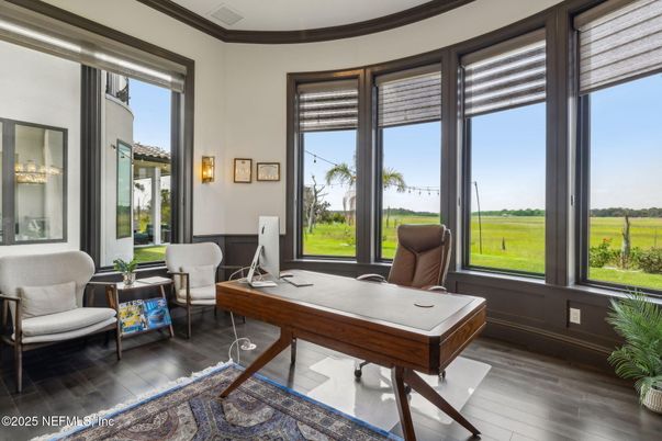 Home Office, Interior, Wood Texture Flooring