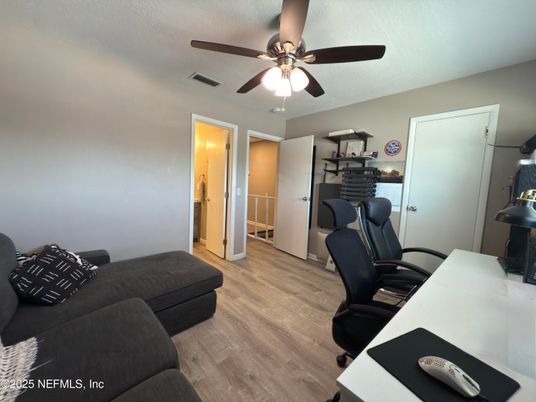 Home Office, Interior, Wood Texture Flooring
