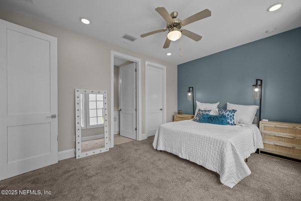 Bedroom, Interior, Recessed Lighting