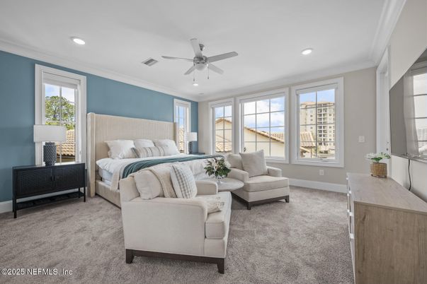 Bedroom, Interior, Recessed Lighting