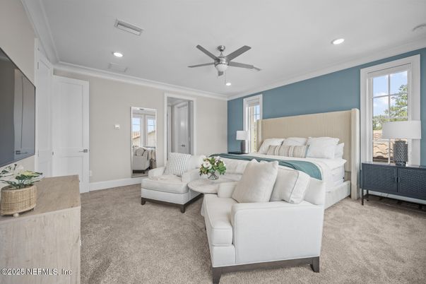 Bedroom, Interior, Recessed Lighting