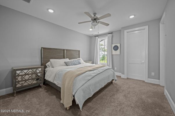 Bedroom, Interior, Recessed Lighting