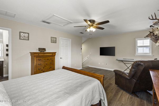 Bedroom, Interior, Wood Texture Flooring