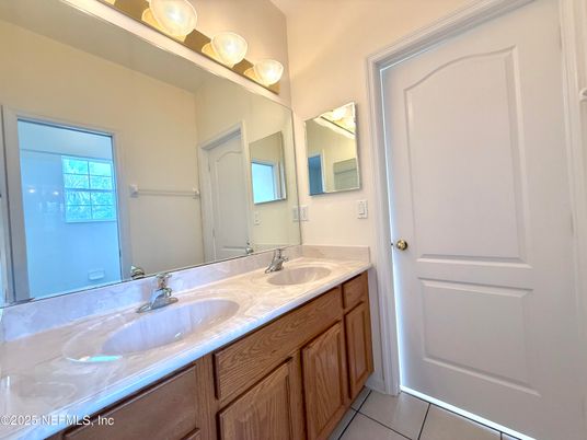 Bathroom, Dual Sink Vanities, Interior, Tile Countertops