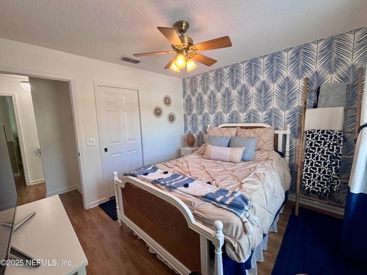 Bedroom, Interior, Wood Texture Flooring