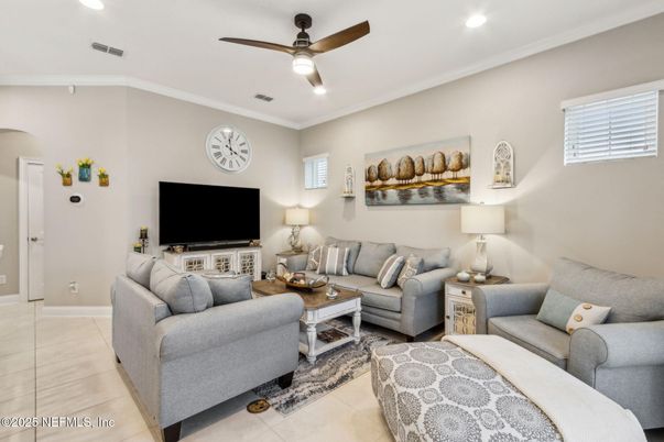 Interior, Living room, Recessed Lighting