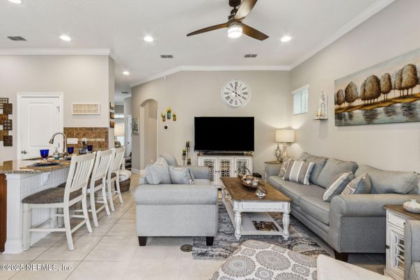 Interior, Living room, Recessed Lighting