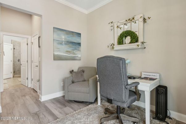 Home Office, Interior, Wood Texture Flooring